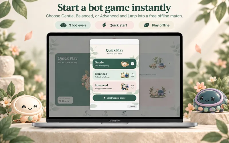 Reversipetal: Reversi Online: Start a local bot game (Mac)