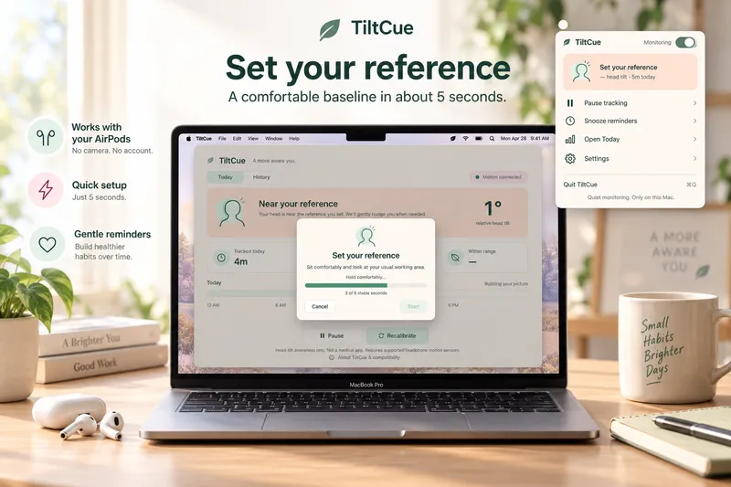 TiltCue: Set your reference