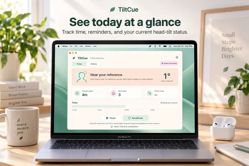 TiltCue: Today at a glance